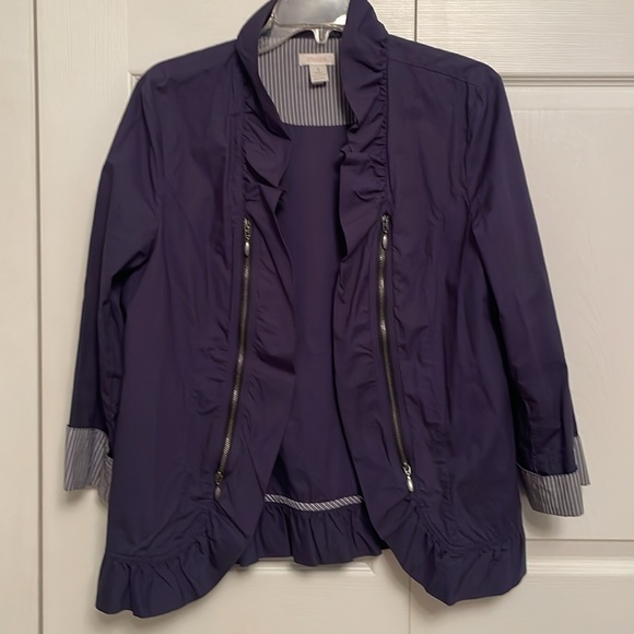 Chico’s Open Front Lightweight Jacket Size 1 - Picture 7 of 8